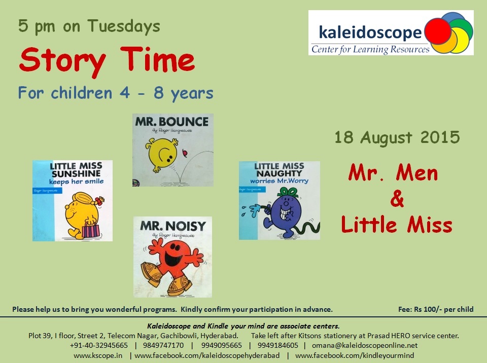 Story time Tuesdays 18 Aug 2015